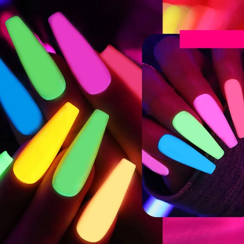 Luminous Top Coat UV/LED Gel Fluorcent Nail Polish Gel Magic Topcoat Nail Gel Polish Manicure Tools Nail Art Decorations 5