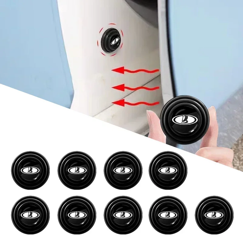 4 шт., беззвучные накладки на дверные амортизаторы для Lada Granta Xray Vesta Kalina Largus Priora Нина ларгус надeschda Oka Tavria Estate