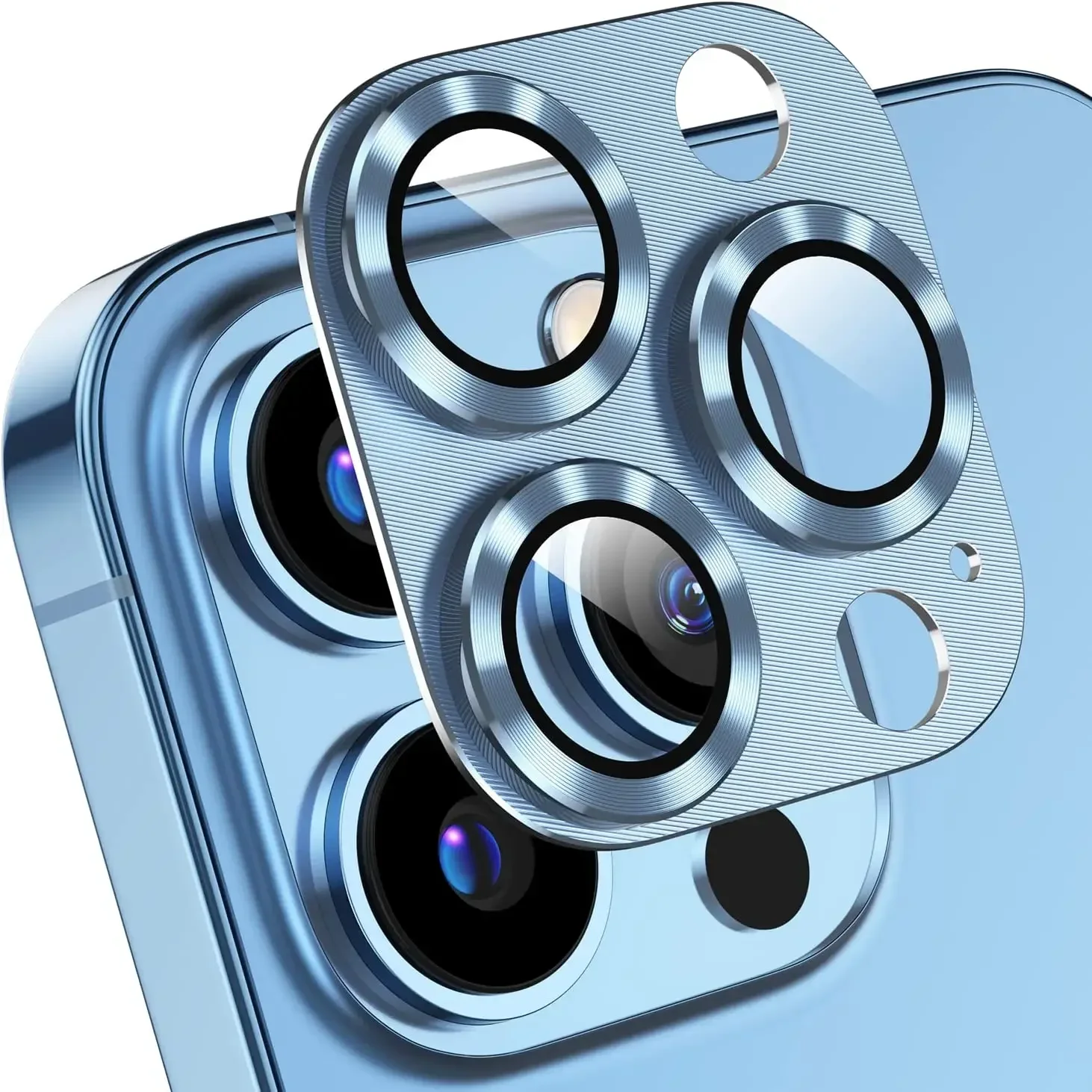 Purple Tempered Glass Camera Lens Protector Accessory