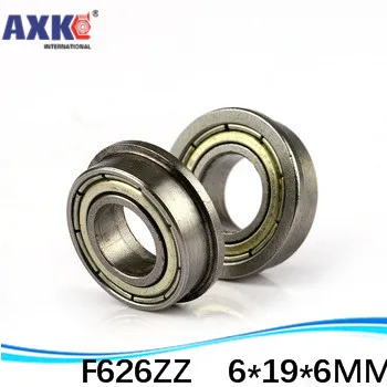

10pcs free shipping High quality ABEC-3 Z2V1 flange bushing ball bearings F626ZZ 6*19*6 mm