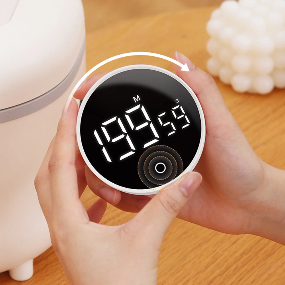 Digital Kitchen Timer with Magnetic Attachment and LED Display