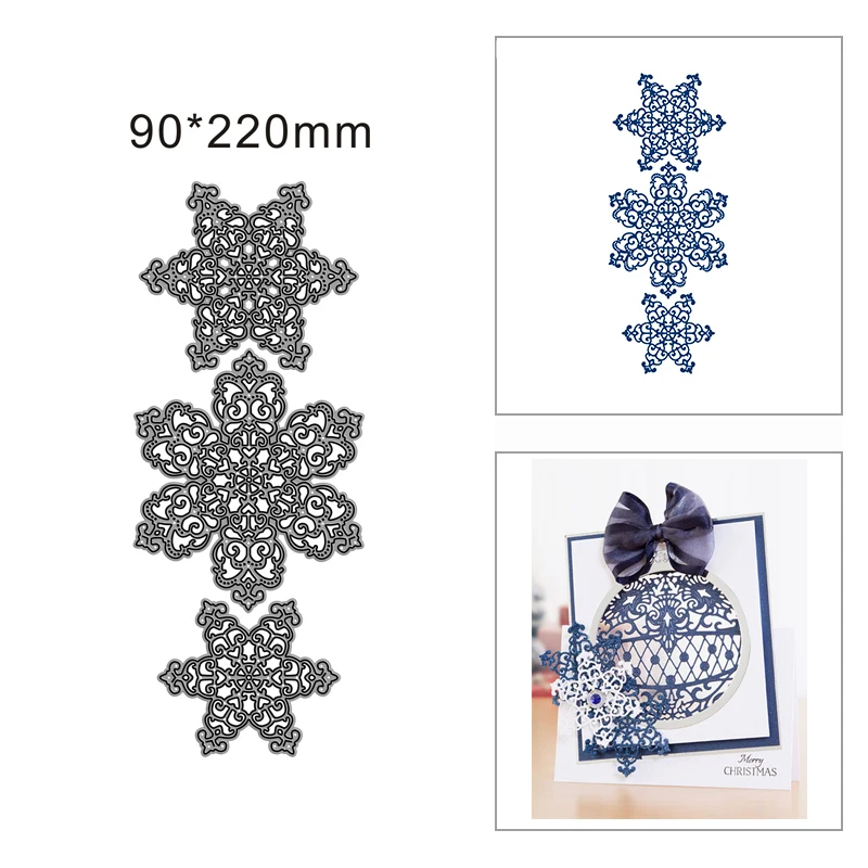 

New 2022 Snowflakes With Different Patterns Metal Cutting Dies For Scrapbooking Card Making Embossing Craft Decorative No Stamps