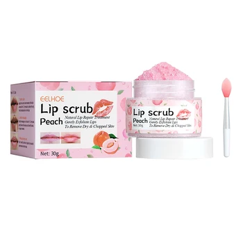 립 케어 스크럽 크림 립 마스크 립 슬립 마스크 나이트 슬리핑 유지 보습 립 글로스 블리치 크림 립밤 피치 3g