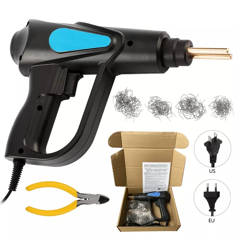 

HOT Plastic Welder Heat Gun 70W Hot Stapler Plastic Welding Machine Bumper Soldering Iron Staples Bumper Repair Car Tools Kit