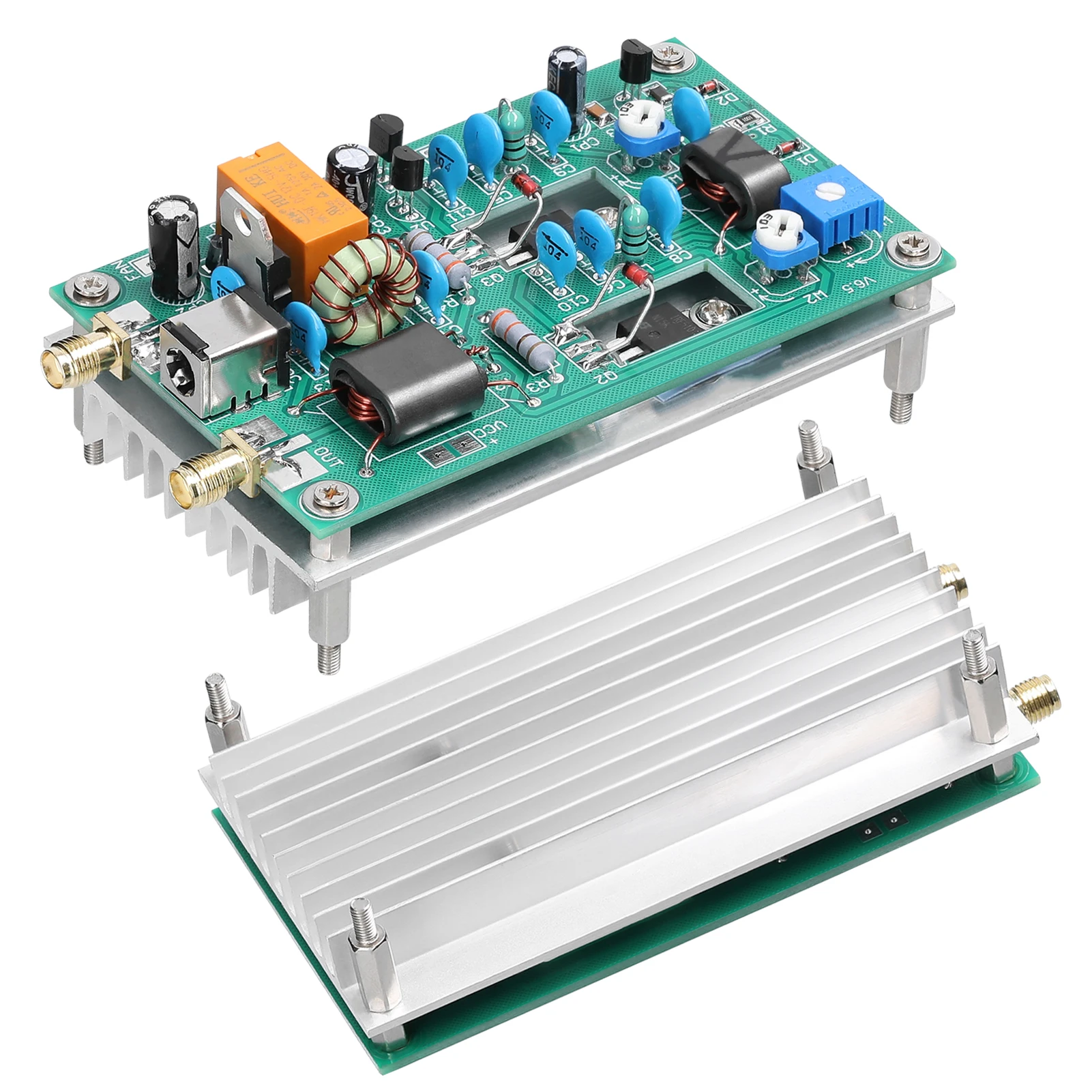 Shortwave Power Amplifier Board 30W 3-28MHz Shortwave Power Amplifier Board CW SSB Linear High Frequency Power Amplifier Finished Board
