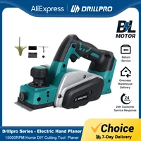 Drillpro 15000RPM Cordless Electric Hand Planer Home DIY Cutting Tool  Planer Stand Woodworking Power Tool for Makita Battery 1