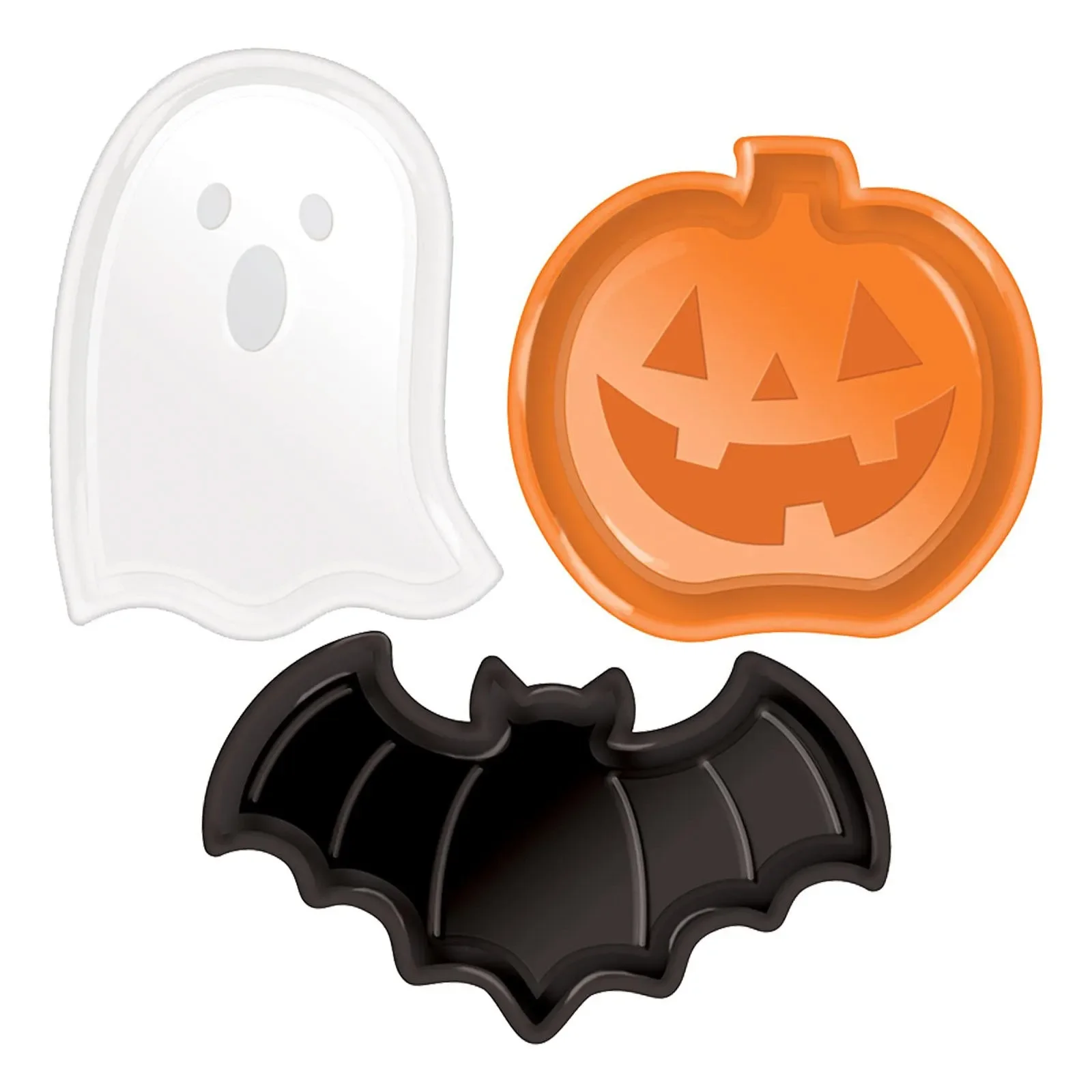 Description Picture 3 of itemParty Candy Tray High Capacity Pumpkin Shape Halloween Party Supplies Cookie Tray Bright Colors Halloween Candy Dish