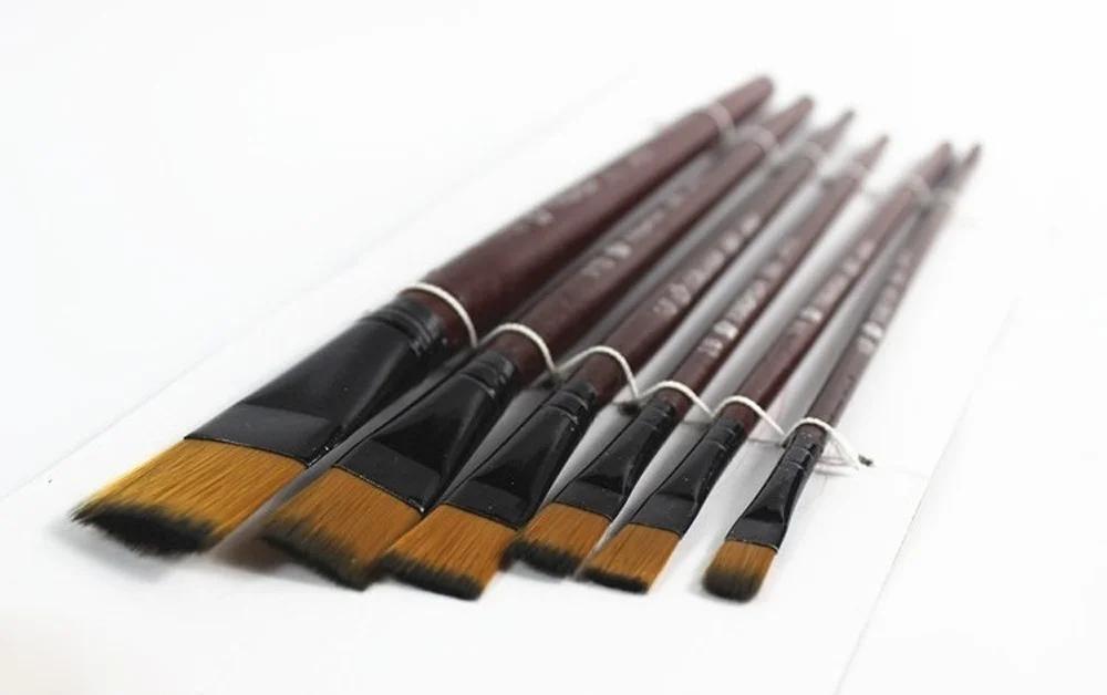Professional Painting Set Acrylic Oil Watercolors Artist Paint Brushes 6pcs