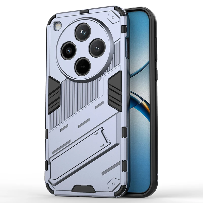 Shockproof Armor Phone Case with Reinforced Corners and Kickstand for Enhanced Protection