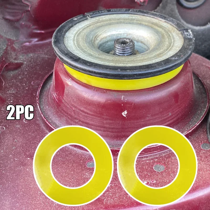 Pad Rubber Bushing Dampers Universal Front Strut Tower Mount Suspension Shock-Absorbing Bearing Washer Over Bump 1/2pcs