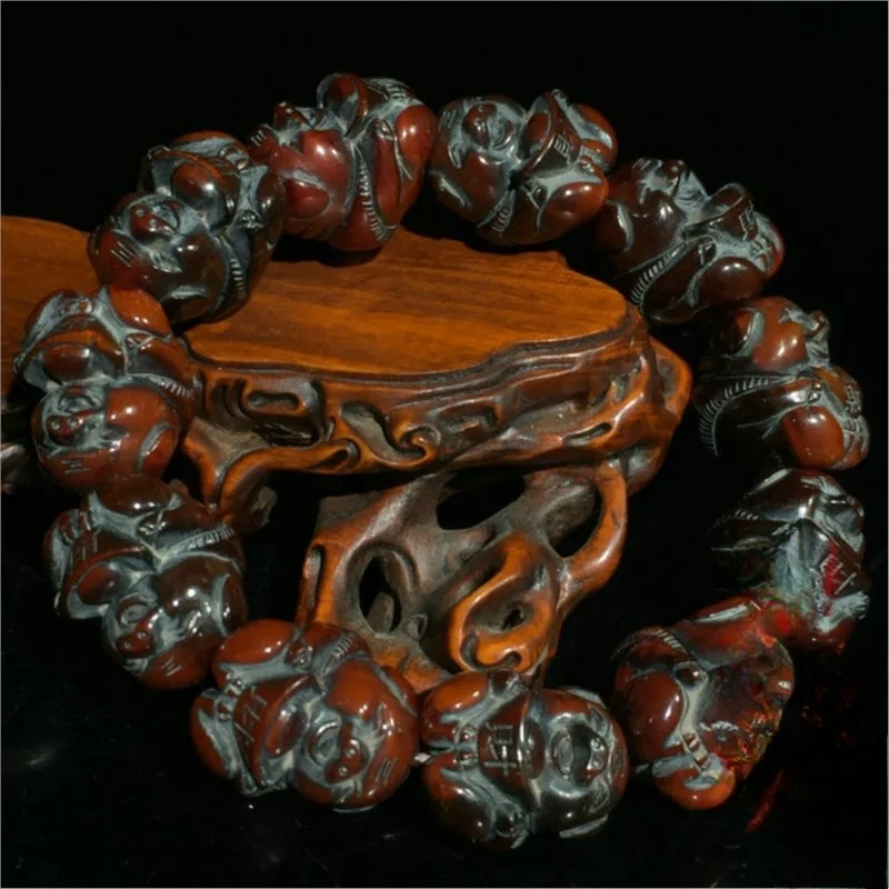 

Old Horn Carving Buddha Beads Rosary Men's and Women's Life