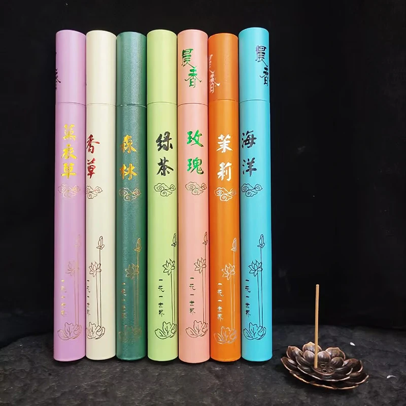 Natural Sandalwood Incense Sticks 40 Sticks/pot Sleep Chinese Home Scents Aromatherapy Room Fragrance Buddhist Supplies