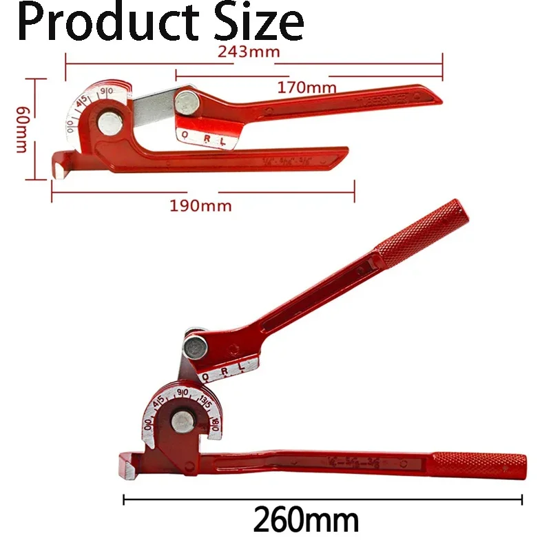 90/180 Degree Combination Tube Bender 3 In 1 Tube Bender Pipe Bending Tool Fuel Brake Pipe Tools Metric Bending Plumbing Tools Tube Bender