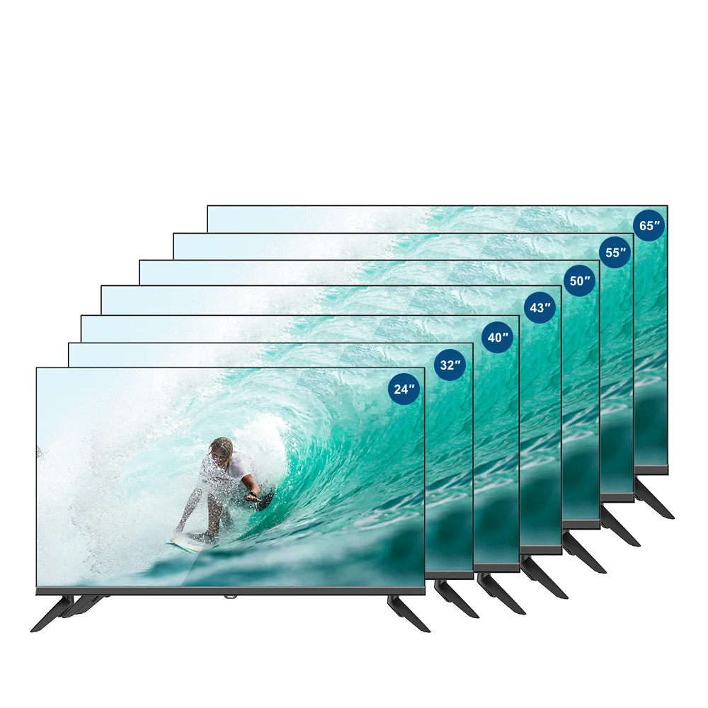Manufacturer Smart Tv Television 24 32 40 43 50 55 65 Inch LED With Android WIFI Webos Tizen System TV