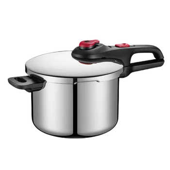 Large Capacity Tefal Pressure Cooker with 304 Stainless Steel 6L Explosion-proof Suitable for Induction Cookers and Gas Stoves 1