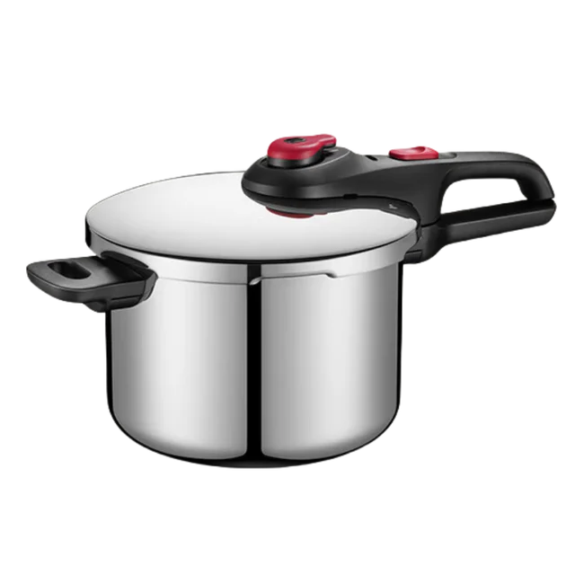 Large Capacity Tefal Pressure Cooker with 304 Stainless Steel 6L Explosion-proof Suitable for Induction Cookers and Gas Stoves 1