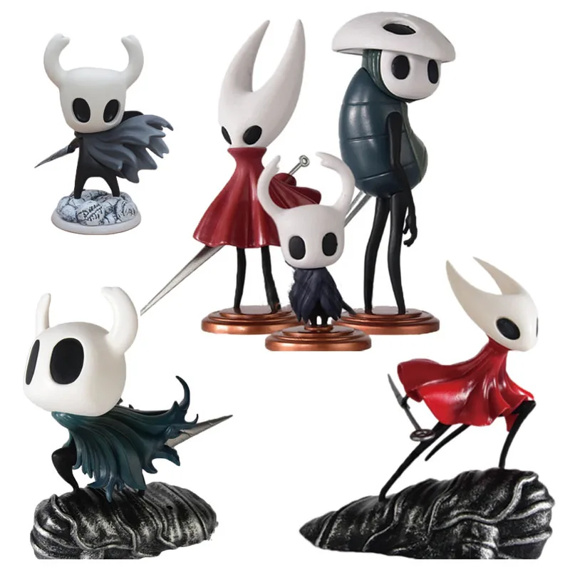 

Аниме фигурки рыцаря Hollow Knight Silksong Hornet, модель маленького рыцаря, мультяшная фигурка, ПВХ детские игрушки, подарки, украшение автомобиля