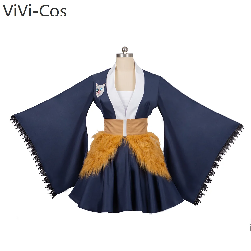 

Kimetsu No Yaiba Kimono Hashibira Inosuke Maid Skirt Cosplay Costume Cos Game Anime Party Uniform Hallowen Play Role Clothes