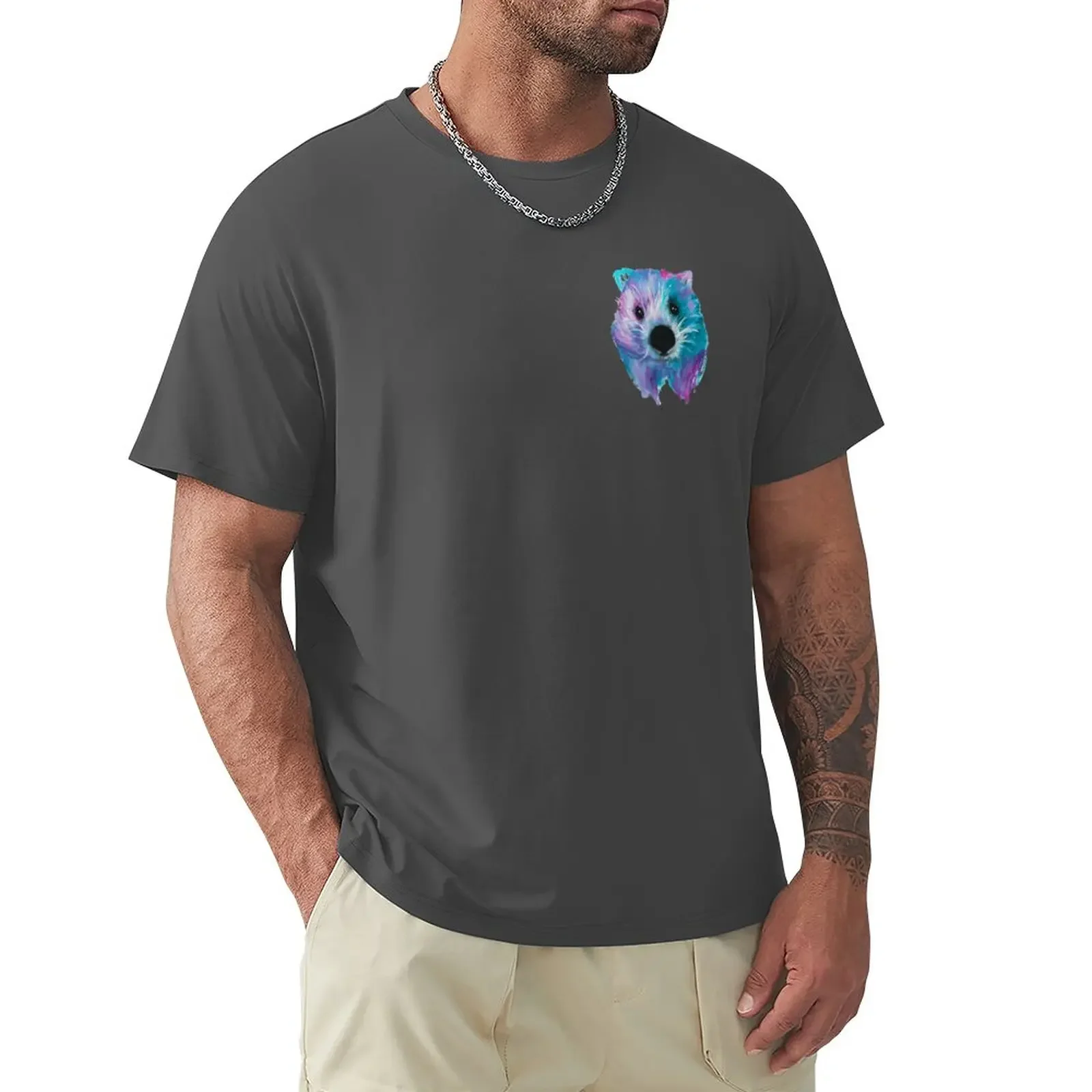 

Wombat T-Shirt anime clothes korean fashion men workout shirt