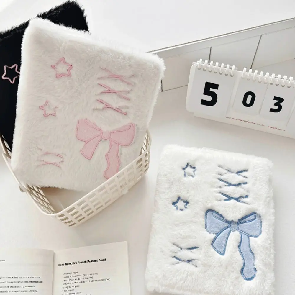 Name Card Card Cover Plush Photocard Holder Balletcore Star Chasing Idol Photo Album Soft Ins Bow Binder Mini Photo