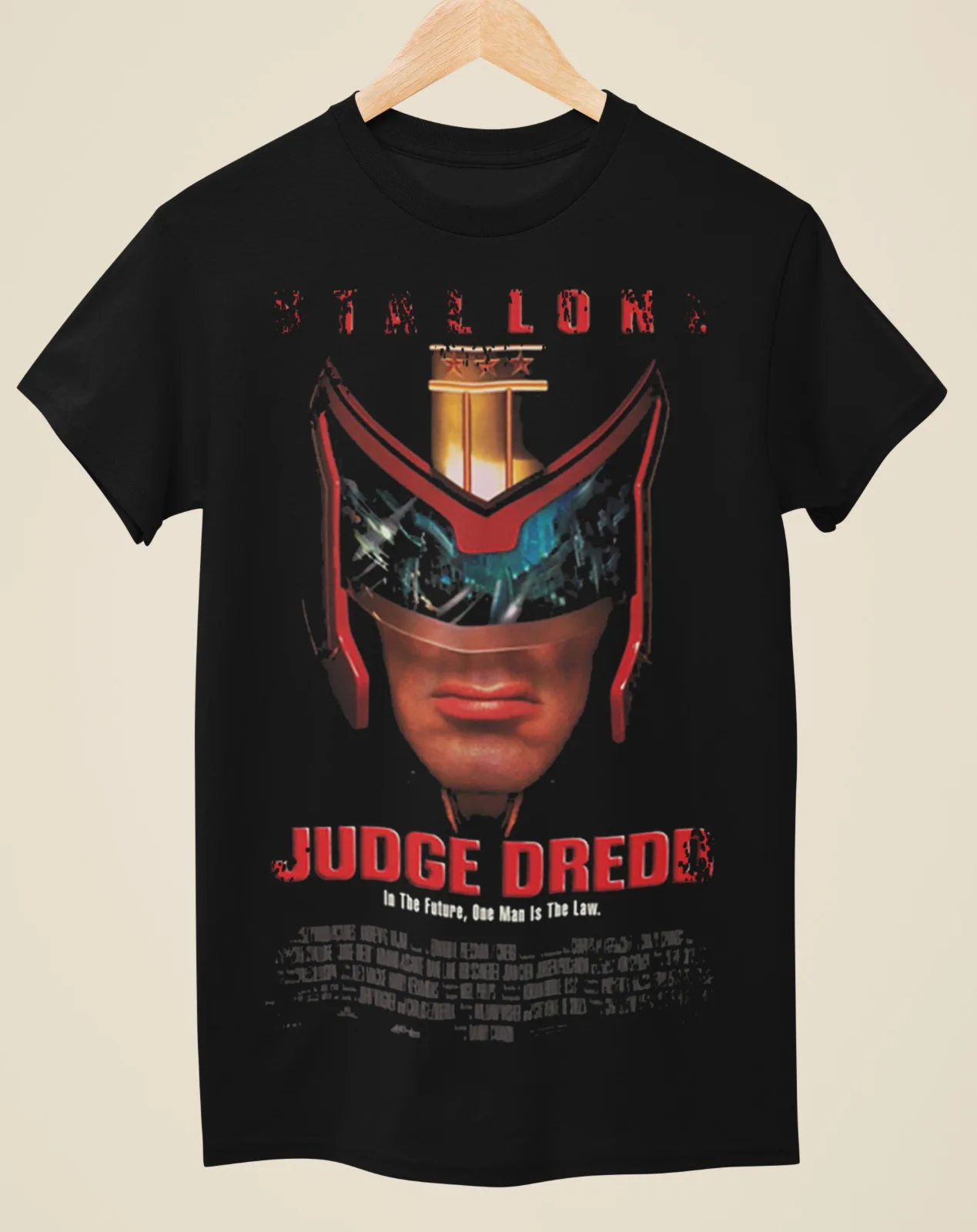 

Judge Dredd - Movie Poster Inspired Unisex Black T-Shirt