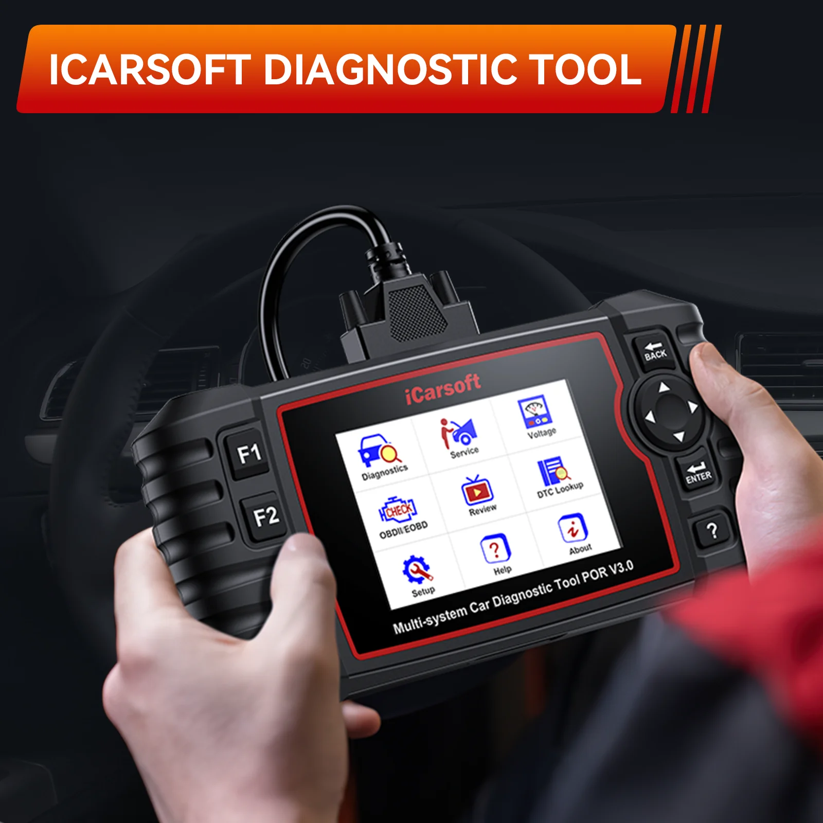 iCarsoft LR V2.0 OBD2 スキャナー 車診断ツール 【公式通販】