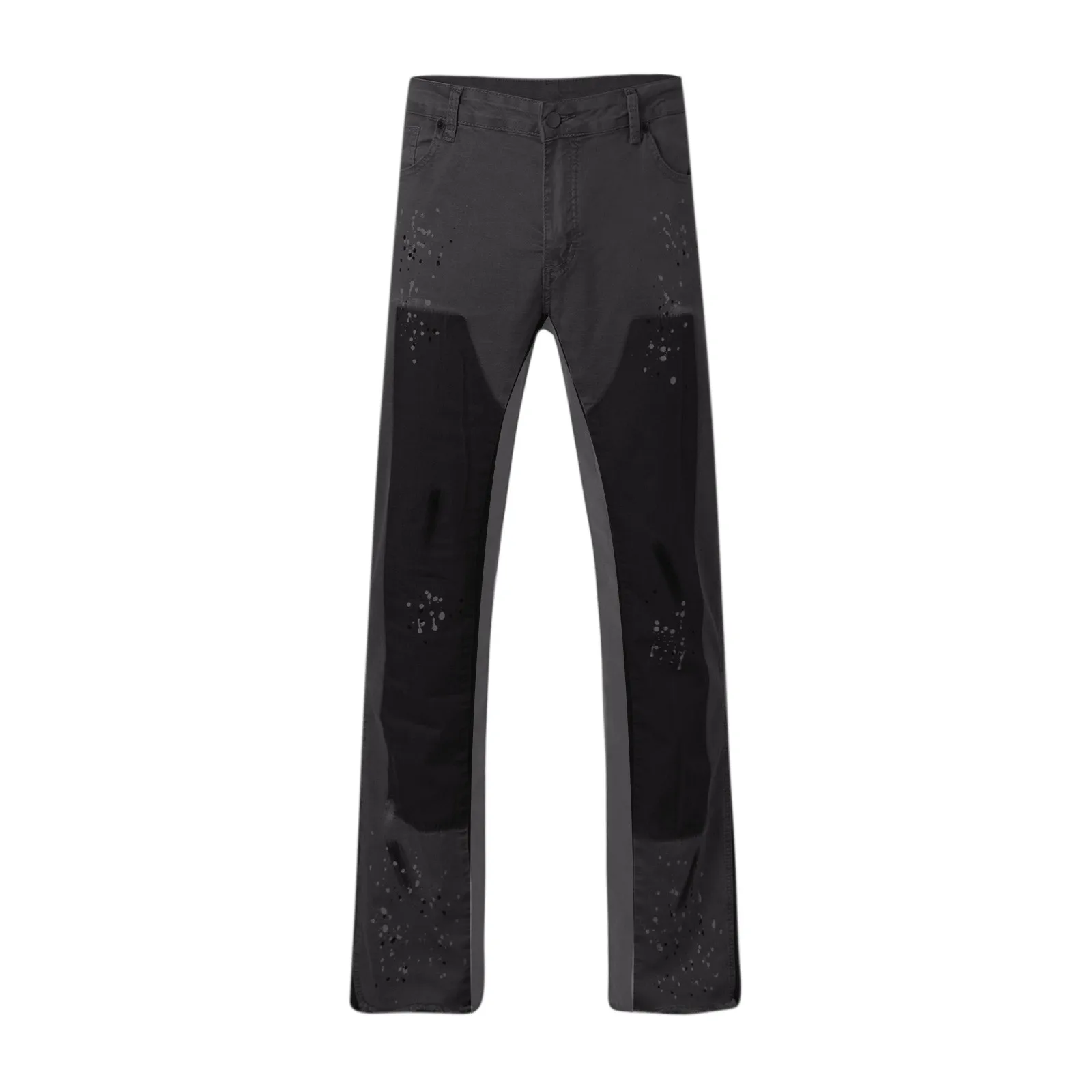 Color Block Jeans Men Stretch Print Straight Denim Pants 2024 Autumn Winter Fashion Harajuku Denim Trousers High Quality Jeans 4