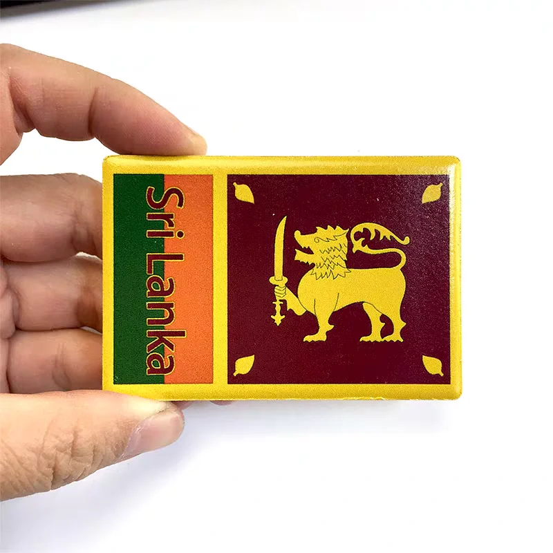 Magnetic Fridge Magnets Asia Sri Lanka Resin 3D Fridge Magnets Tourism Souvenir Refrigerator Sticker Handicraft Gift Decoration