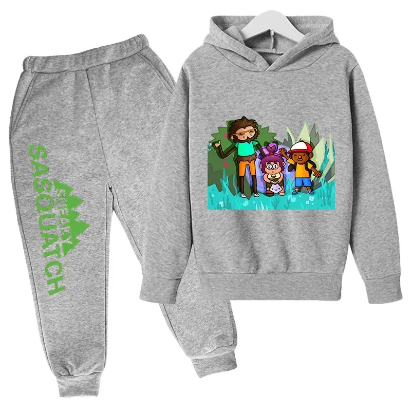 thumbnail image 1 of 2024 Nueva ropa para niños, conjunto de sudadera con capucha y pantalón, zapatillas deportivas, ropa deportiva para niños y niñas, otoño y primavera, 2 piezas, ropa para niñas pequeñas, 1 of 5