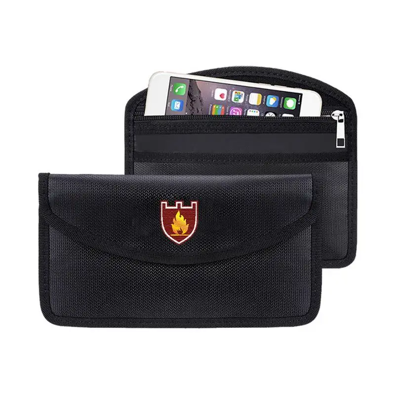 

Portable Fireproof Waterproof Document Bag Envelope File Folder Cash Pouch Money Bag Safe Storage For Valuables Jewerly Cash