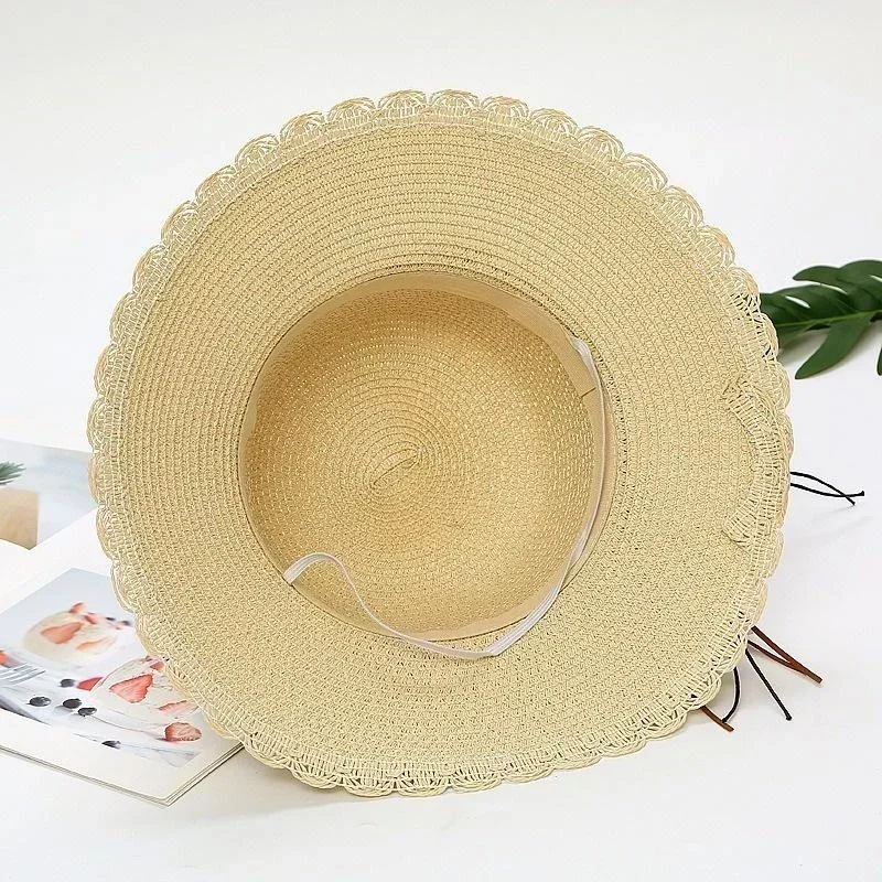 Fashionable Korean Multiple Styles Version Little Daisy Embroidered Straw Hat Women Summer Foldable Fisherman's Hat Sun Hat