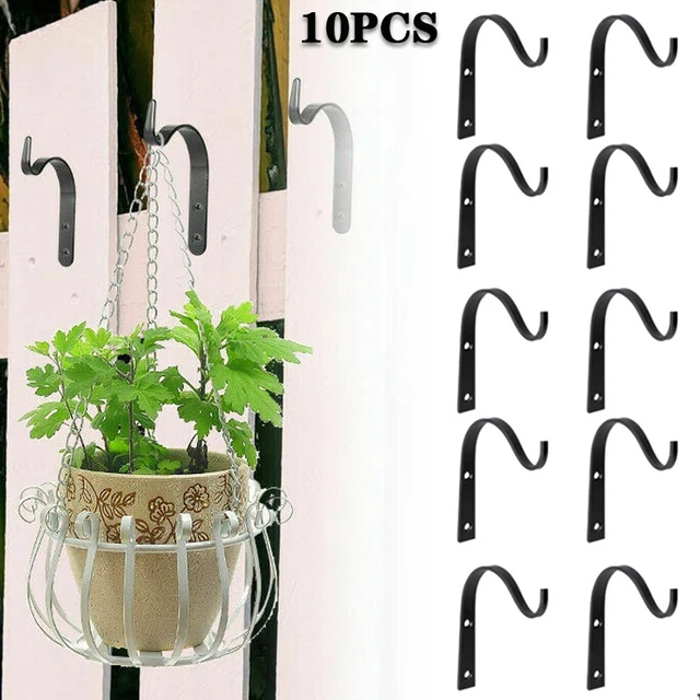 10pcs Iron Hook Hang Lantern Plant Flower Pot Wrought Iron Hooks