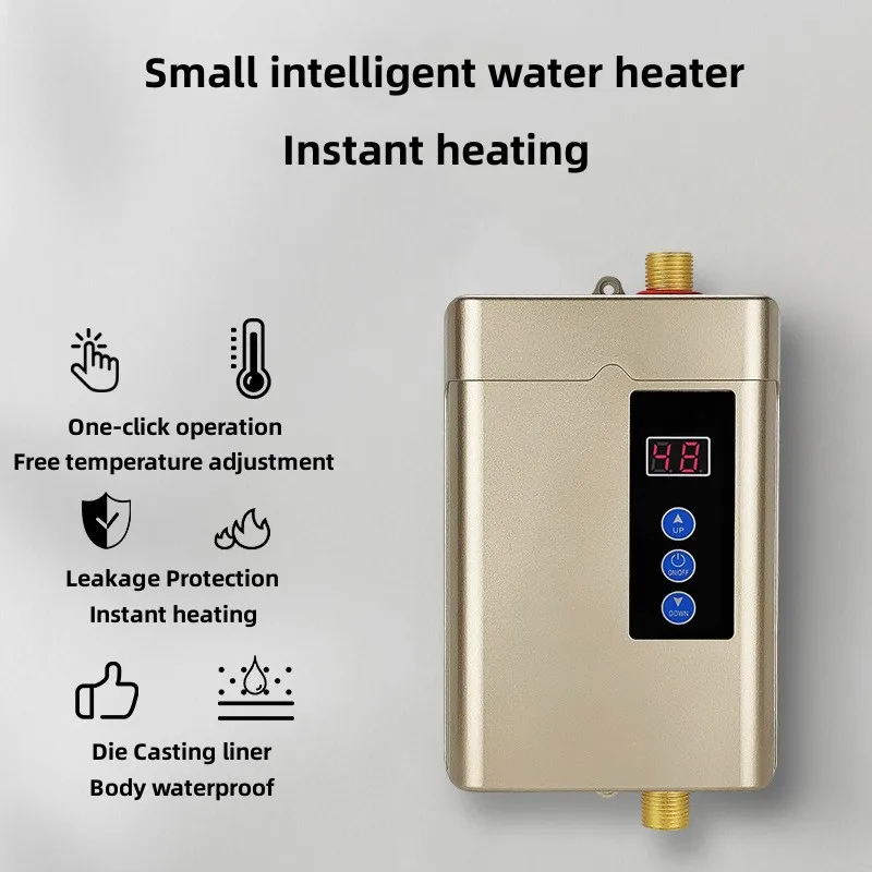 Chauffe-eau électrique instantané portable, 220V, 6000W, pour la cuisine et  la douche - AliExpress