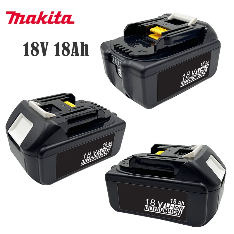 

LOOUKO 100% New 18V Makita 18000mAh Lithium-ion Rechargeable Power Tool 18V Replacement Battery BL1860 BL1830 BL1850 BL1860B