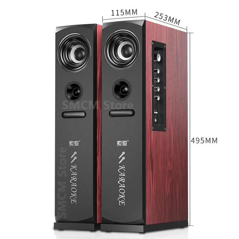 SOAIY K22 Active Floor Bluetooth Speaker Multimedia Home Theate Subwoofer Combination Living Room Music Center Audio Laptop TV