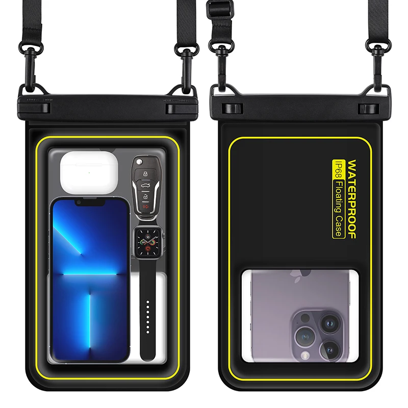 HAISSKY Large Float Waterproof Phone Pouch For iPhone 15 14 13 12