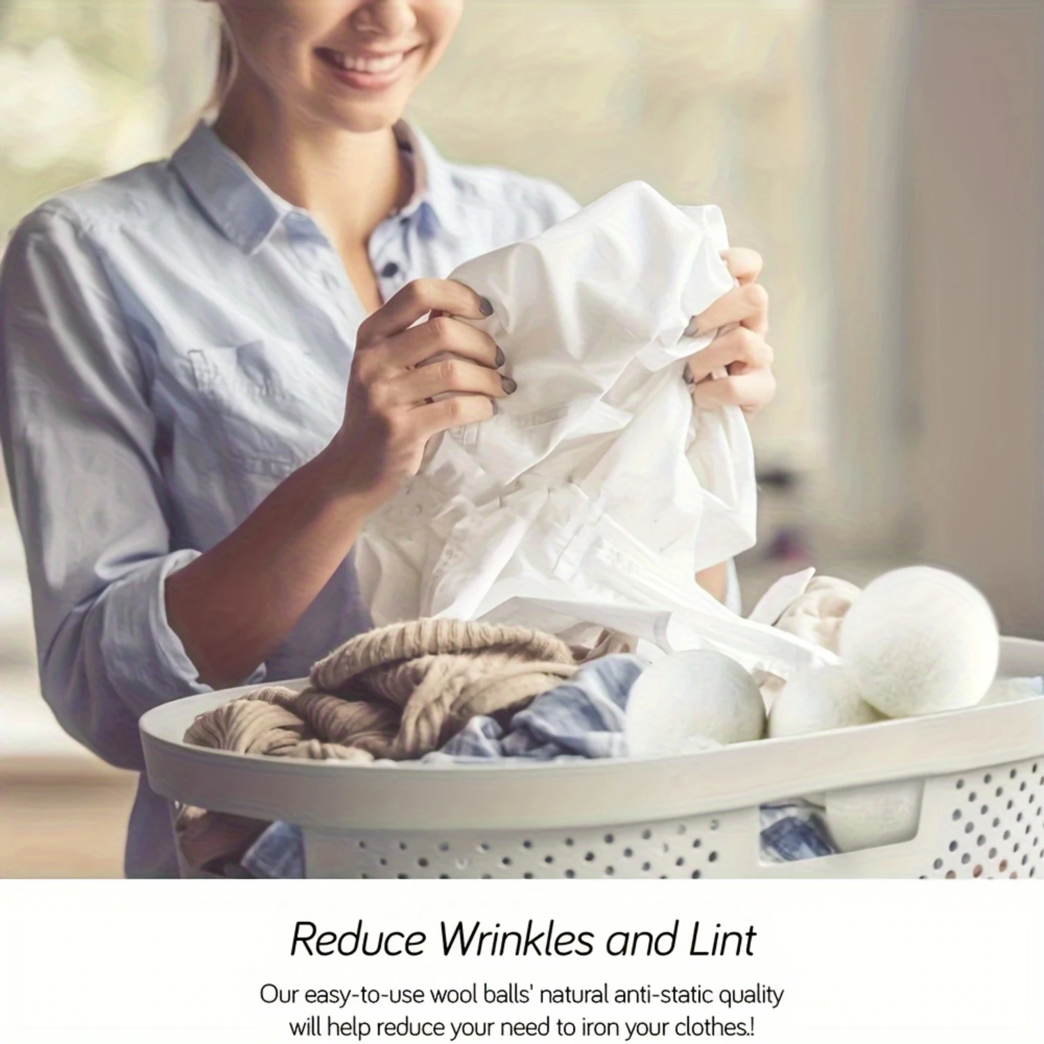 "Eco-Chic 12-Piece" 12-Piece Premium Wool Dryer Balls-Natural Fabric Softener Alternative To Sheets, Eco-Friendly Laundry Dryi
