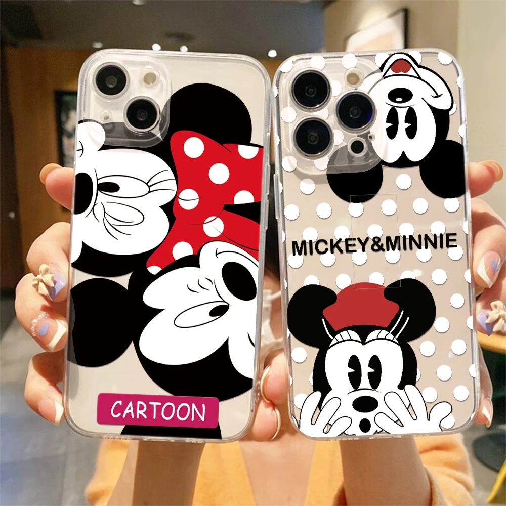 Funda De Telefono Custodia Per Telefono Topolino Per Iphone16 15 14 13 12 11X Xs Pro Max Xr Mini7 8Plus Cover Morbida Antiurto In Silicone