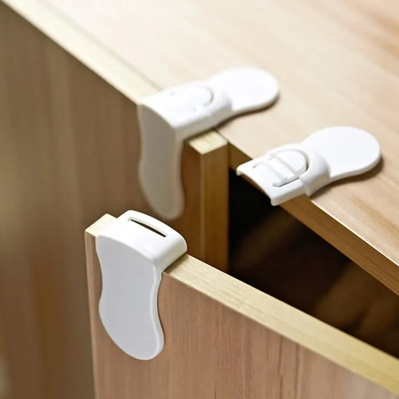 Child Lock Safety Lock Right Angle Lock Child Baby Anti Clip Hand Multi-purpose Safety Corner Lock Child Safety Supplies 5pcs