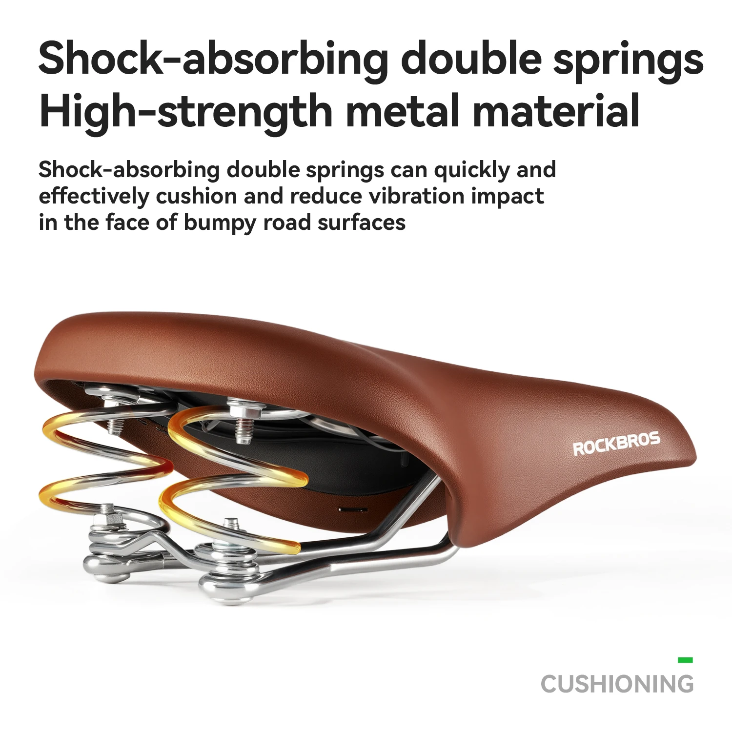 Rockbros レトロ自転車クッションパッド男性女性快適なサドル