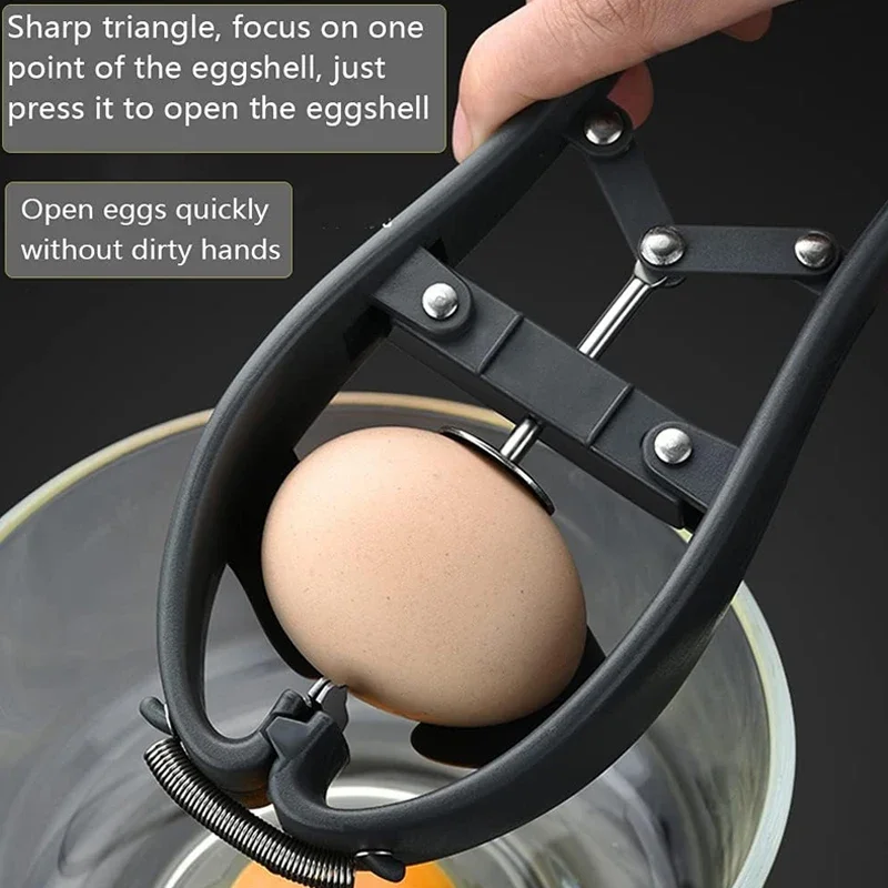 Egg Cracker Opener Automatic Egg Cracking Tool Easy Eggshell Cutter Eggshell Cutter Separator Creative Kitchen Tools cooking egg cutter,eggshell separator,egg shell opener,egg separator