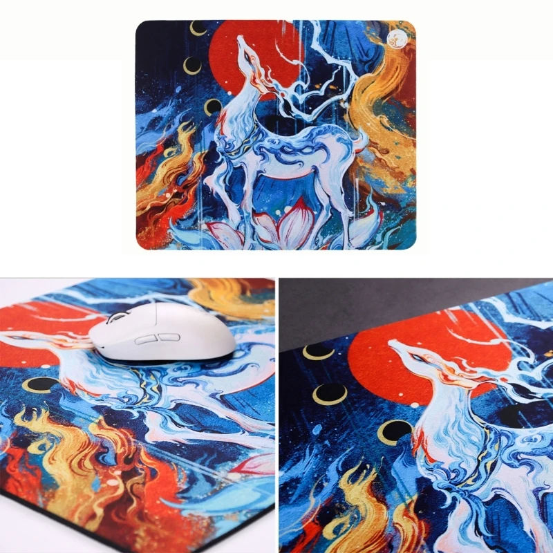 

Игровой коврик для мыши Esptiger QingSui Deer, игровой коврик для мыши, толщина 4 мм, улучшенная точность и контроль, 480x400x4 мм