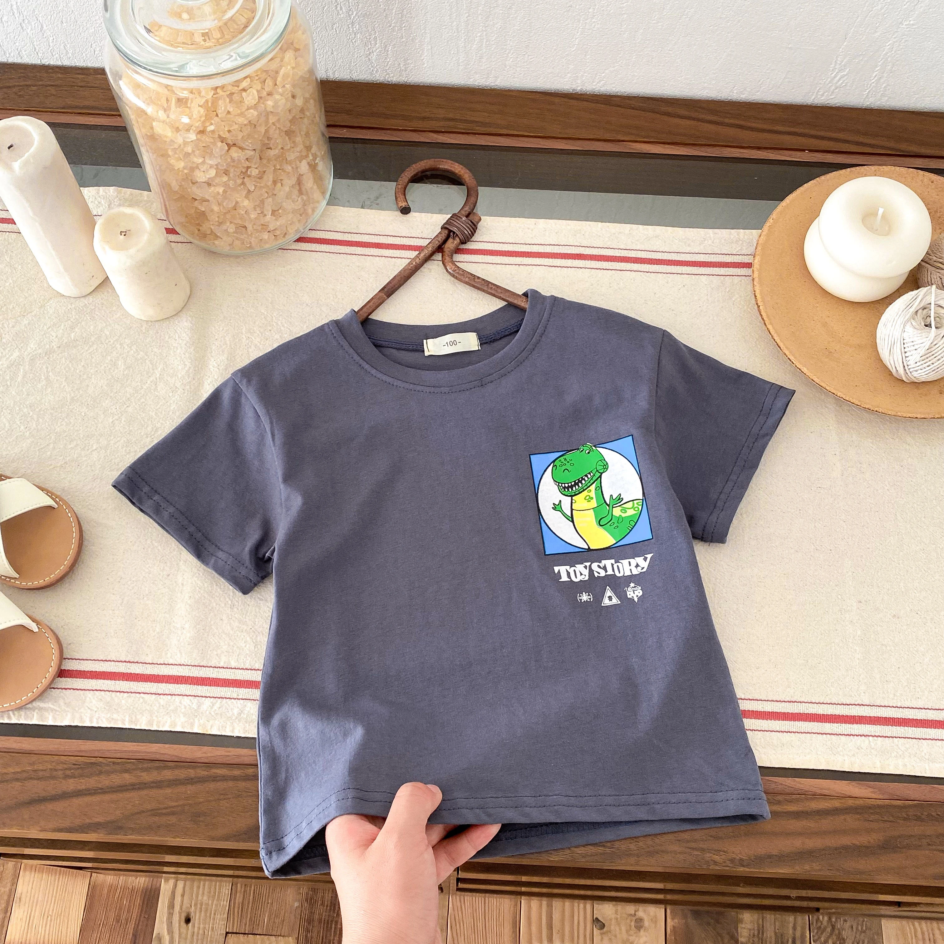 Mickey Mouse Tshirt Cartoon Print Short Sleeve T For Boys And Girls Loose Casual Sports Tops Children Cotton Fashion White Tees 6