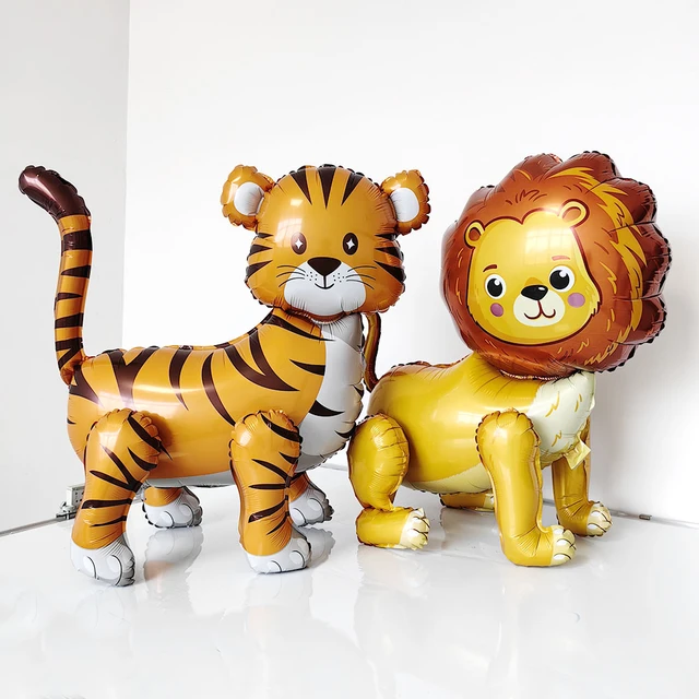 Acheter Ballon en aluminium Animal Safari 4D, ballons géants pour fête à  thème Animal marchant, pour enfants