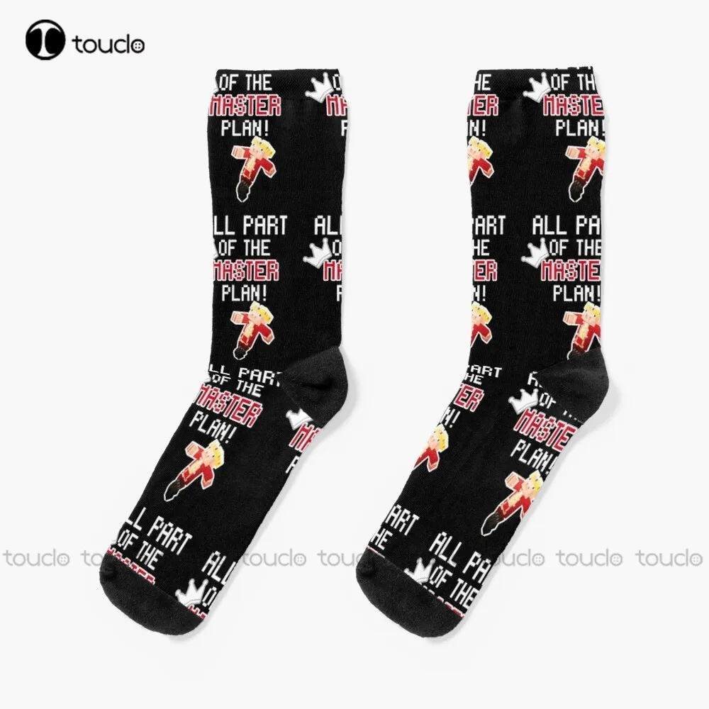 

Technoblade All Part Of The Master Plan! Socks Street Skateboard Socks 360° Digital Print Christmas New Year Gift Custom Gift