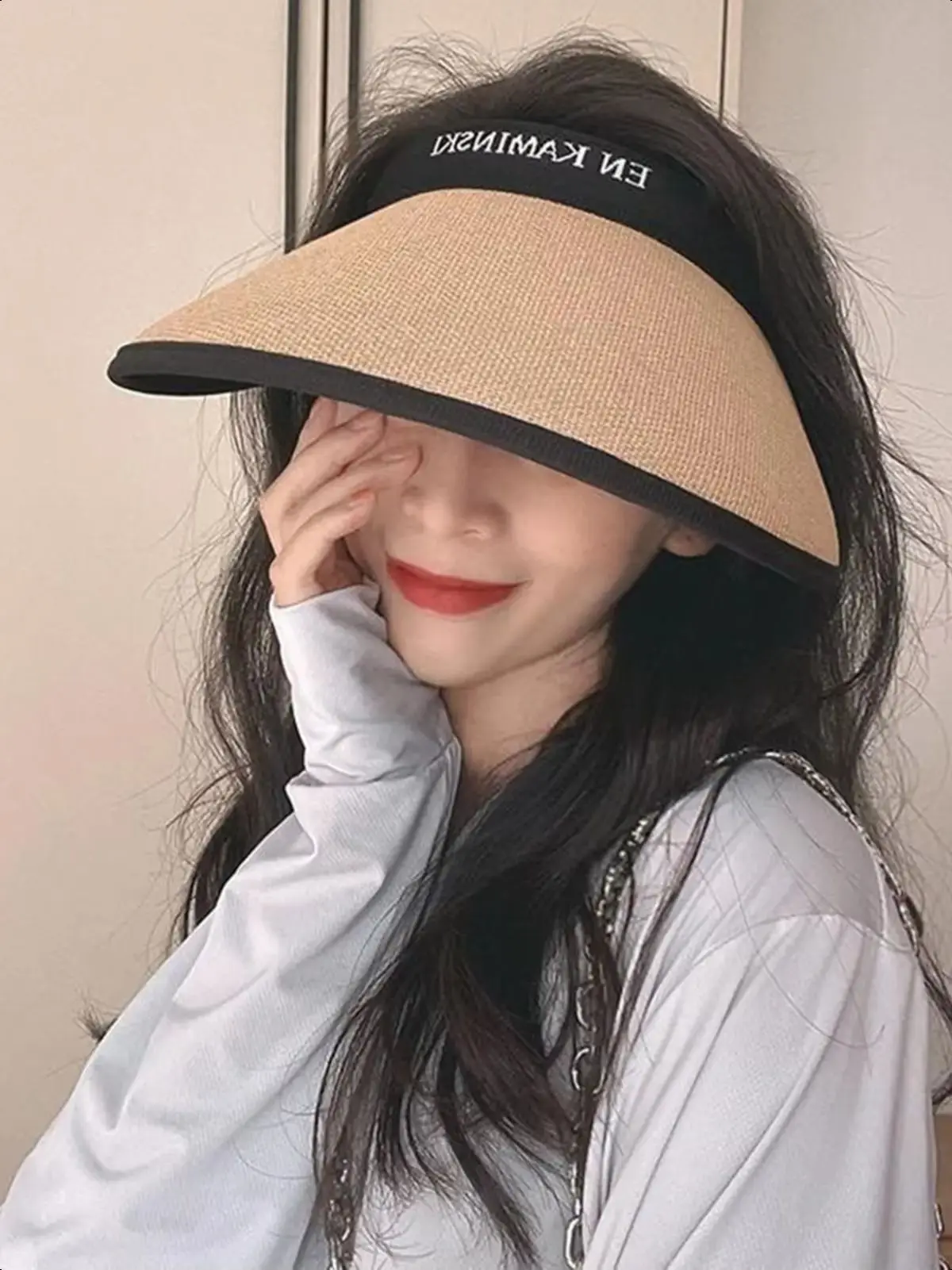 Womens Sun Visor Hat Large Brim Summer UV Protections Beach Cap for Outdoor Activities Sunshade Hat Patio umbrella lamp