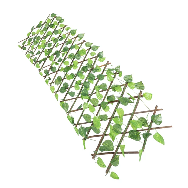 Zöld Kerítés Műszál Növények Sövénykert Nyújtható Mesterséges Levél Képernyő Erkély Esküvői Dekoráció Fal Díszítés - Image 5