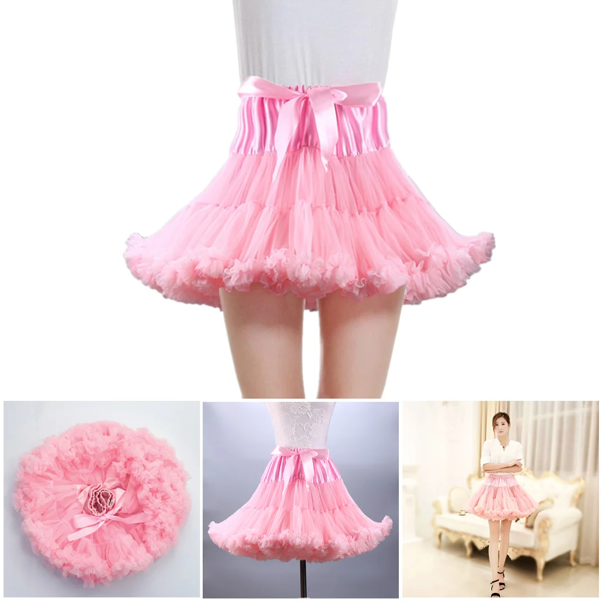 Wedding Guest Dresses for Women Short Tulle Tutu Skirt Tutus Ordinary White Miss