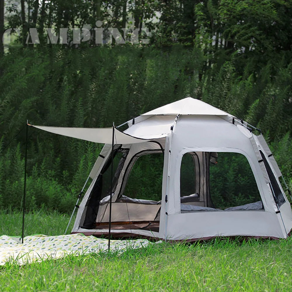 One-touch tent Ultralight Waterproof Automatic Tent Portable 4 Season Backpacking Tent Outdoor Hiking Camping 3-8 Person