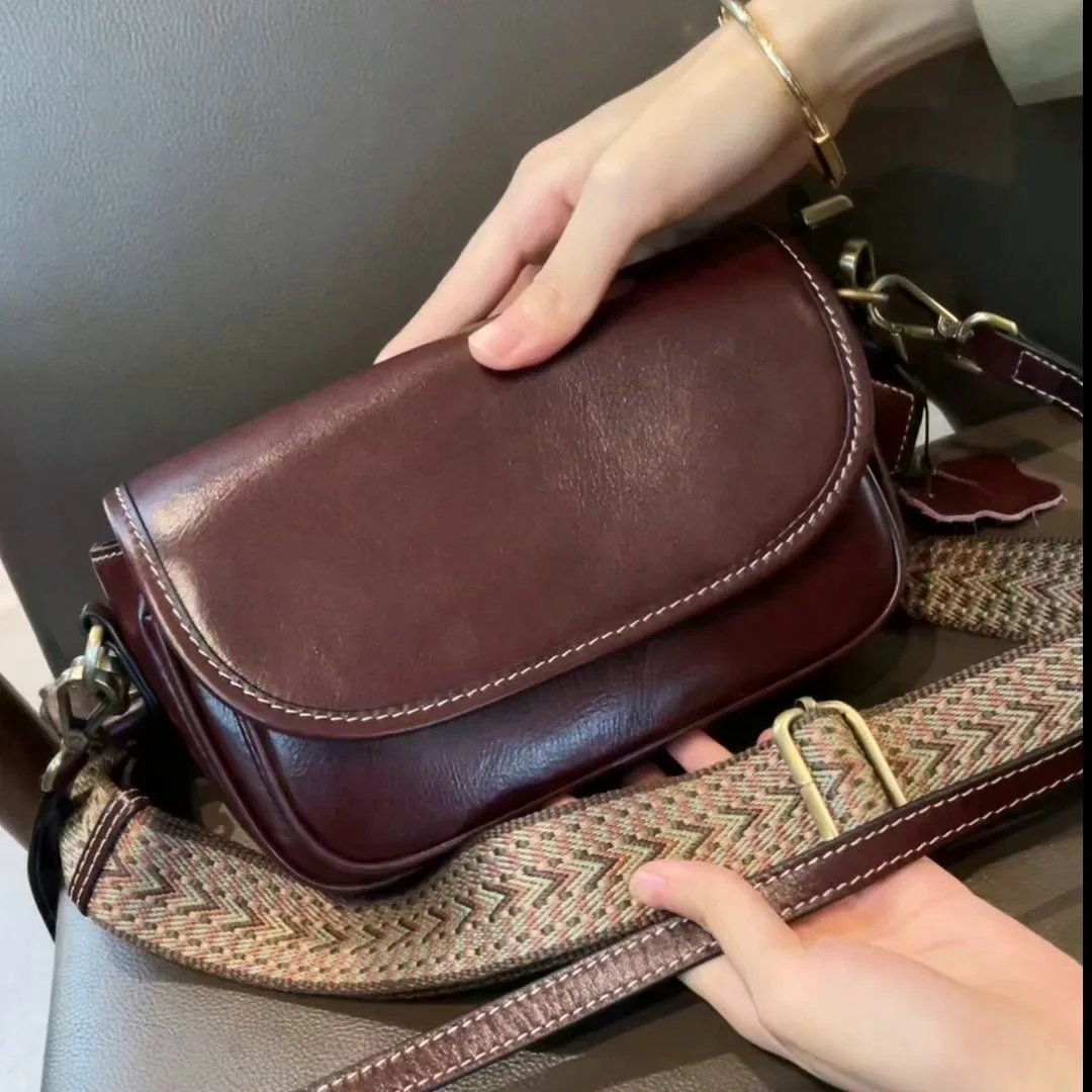 Women\'s Cow Leather Bag Cross-body Bag Ladies High Quality Phone Bag Versatile Genuine Leather Shoulder Purse Casual Handbags